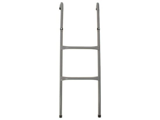 Gray trampoline ladder 106cm 2 rungs