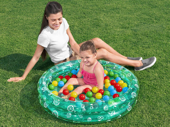 Green pool with balls 91cm x 20cm Bestway + 50 balls 51141