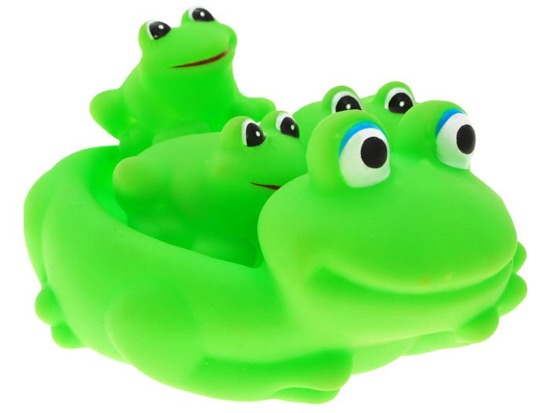 Green rubber frog bath  ZA1616