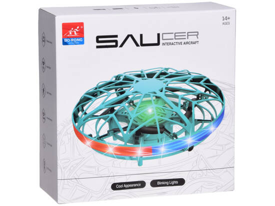 Hand-controlled flying disc drone with LED light RC0653