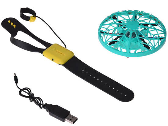 Hand-controlled flying disc drone with LED light RC0653