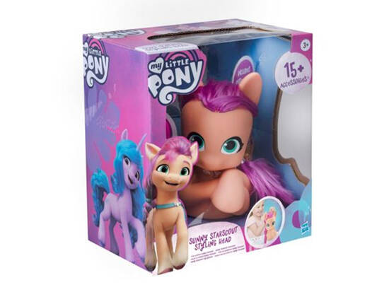 Hasbro My Little Pony Sunny Starscout pony head for combing accessory ZA5430