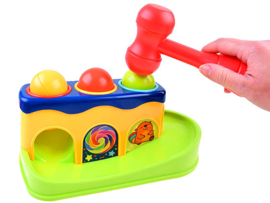 Hit with a hammer Colorful ball hammer Toddler game ZA3804