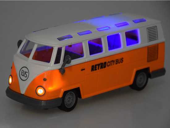 Illuminated bus RETRO CITY BUS controlled by remote control RC0677