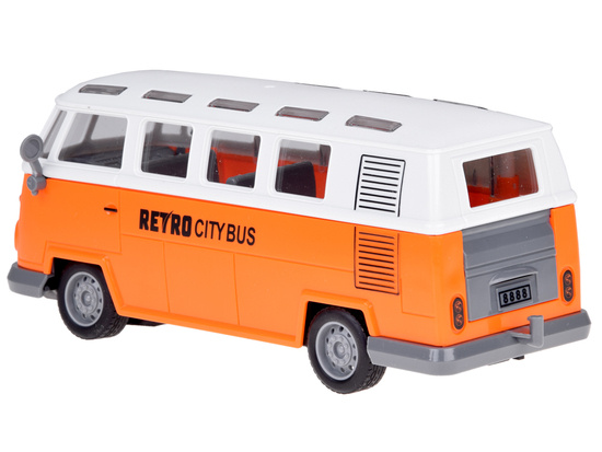 Illuminated bus RETRO CITY BUS controlled by remote control RC0677