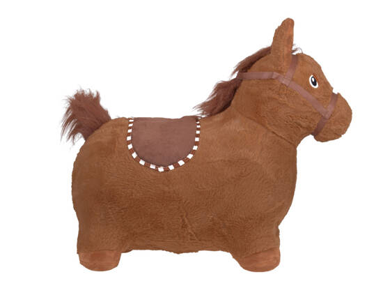 Inflatable plush jumping horse for children pump ZA5443 CB 