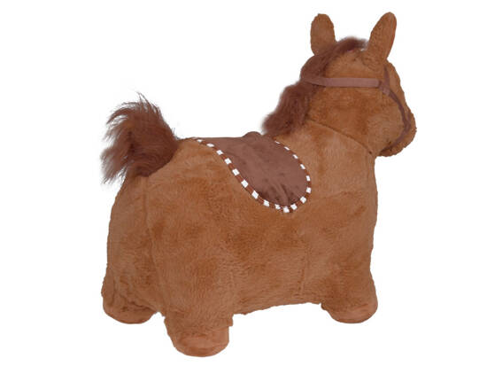 Inflatable plush jumping horse for children pump ZA5443 CB 