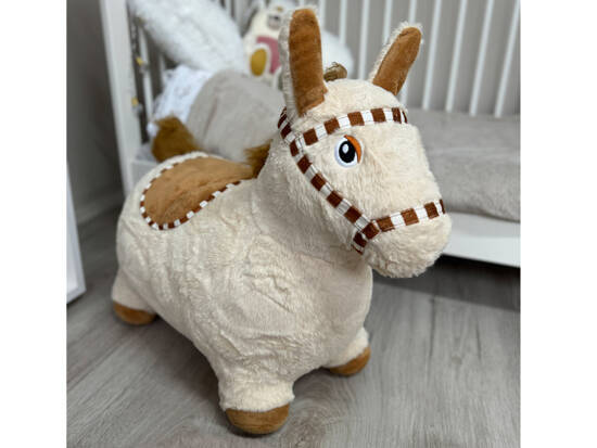 Inflatable plush jumping horse for children  pump ZA5443 JB