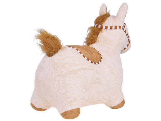 Inflatable plush jumping horse for children  pump ZA5443 JB