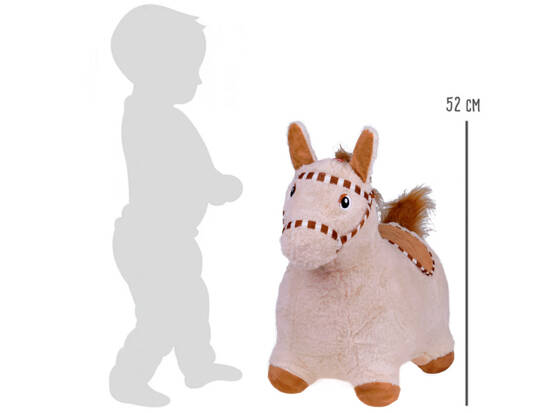 Inflatable plush jumping horse for children  pump ZA5443 JB