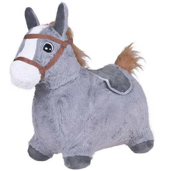 Inflatable plush jumping horse for children  pump ZA5443 JB