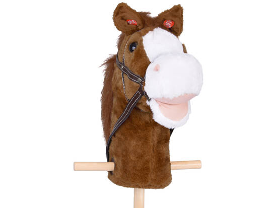 Interactive Horse on a Stick Galloping and Neighing Sound + Moving Muzzle ZA5442