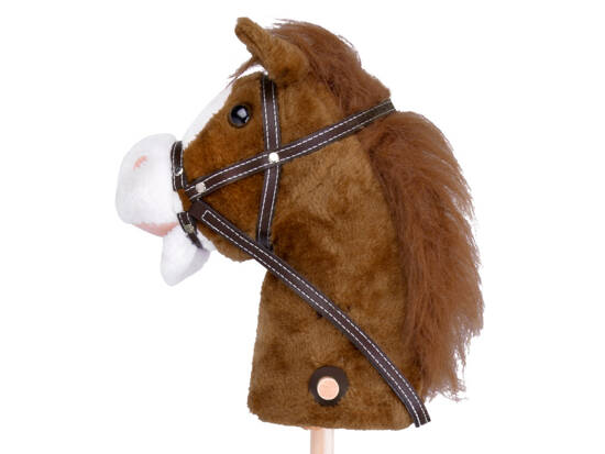 Interactive Horse on a Stick Galloping and Neighing Sound + Moving Muzzle ZA5442