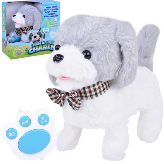 Interactive Plush Dog CHARLIE Walks Barks Whines + remote control ZA5362