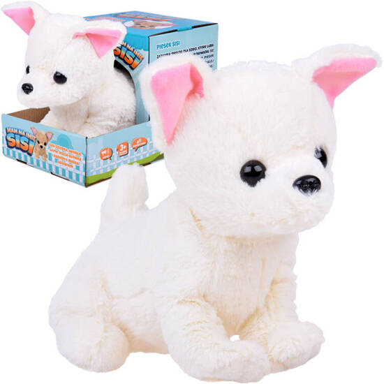 Interactive Plush Dog SISI Moves Head Barks Wags Tail ZA5363