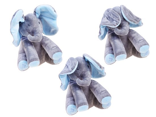 Interactive Plush Elephant Mascot The elephant covers its eyes and sings ZA3112