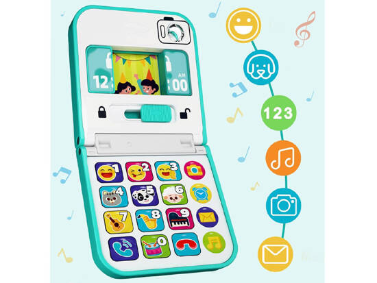 Interactive musical foldable smartphone phone for kids ZA5424