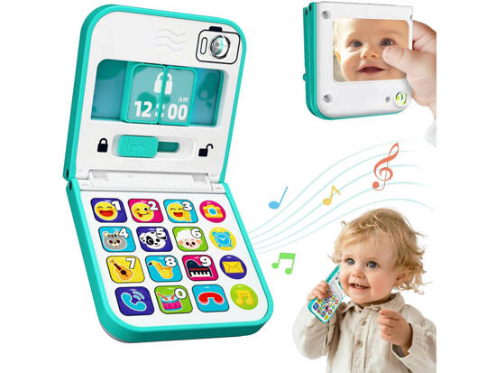 Interactive musical foldable smartphone phone for kids ZA5424