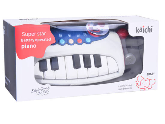 Interactive musical organ piano with microphone for children ZA5447