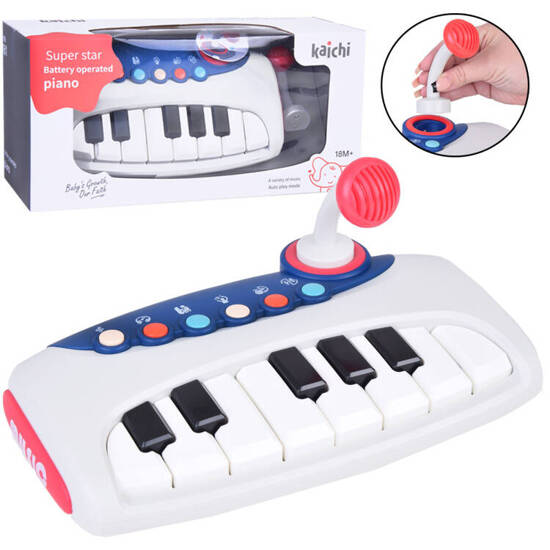 Interactive musical organ piano with microphone for children ZA5447