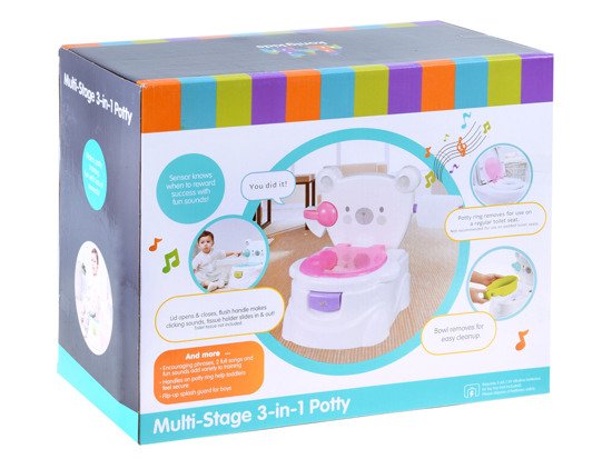 Interactive potty with sound Miś 3in1 ZA3120