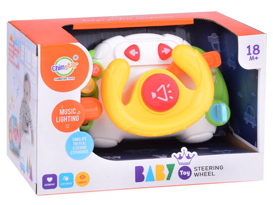 Interactive sensory steering wheel for children light, sound ZA5189