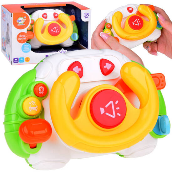 Interactive sensory steering wheel for children light, sound ZA5189