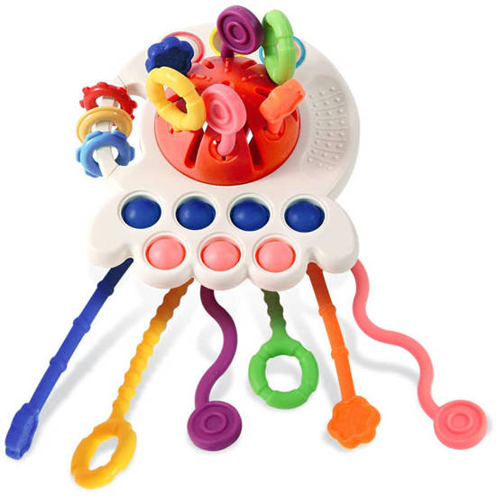 Interactive sensory toy 4in1 teether Pop it ZA4274