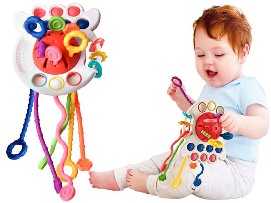 Interactive sensory toy 4in1 teether Pop it ZA4274