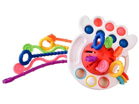 Interactive sensory toy 4in1 teether Pop it ZA4274