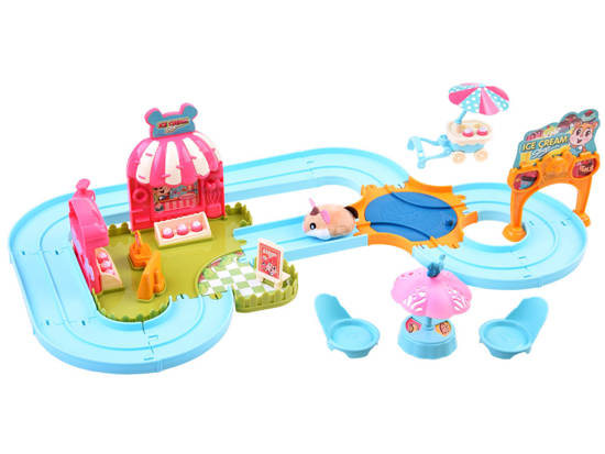 Interactive track for the hamster ice cream parlor ZA3989