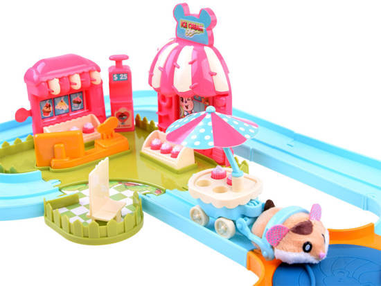 Interactive track for the hamster ice cream parlor ZA3989