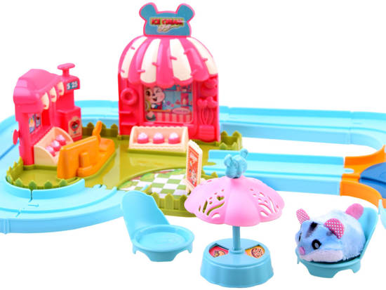 Interactive track for the hamster ice cream parlor ZA3989