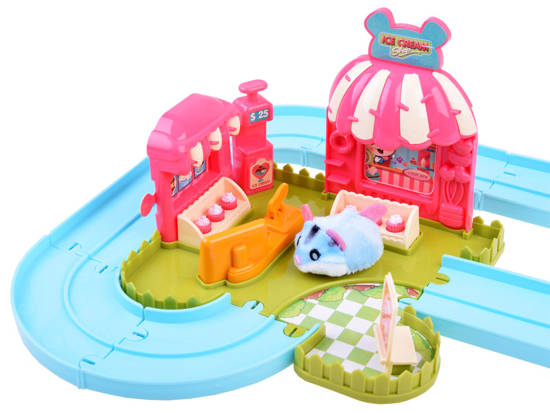 Interactive track for the hamster ice cream parlor ZA3989