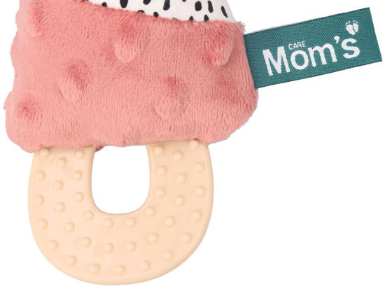 Jamiś squeaks with a teether rustling Moms ZA4497