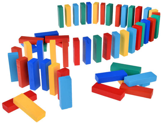 Jenga game Swaying tower colored blocks GR0627