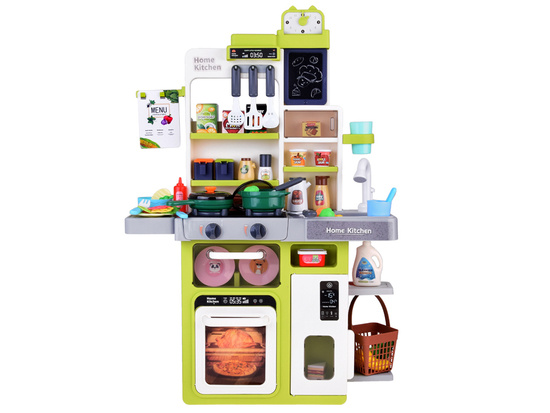 Kitchen for Little Chef with Sound, Steam, Light Effects, 63 pieces ZA5325