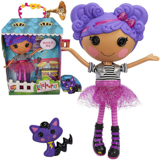 Lalaloopsy large rock Doll Storm E Sky 33 cm + kitty ZA4912