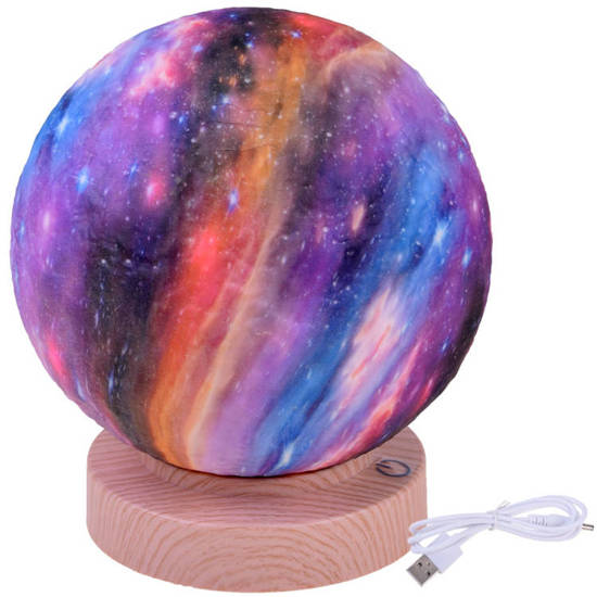 Lamp MOON 3D LED sphere cosmos 18cm USB ZA3825