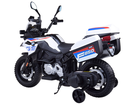 Large BMW F850 GS electric motor with a PA0324 battery for children