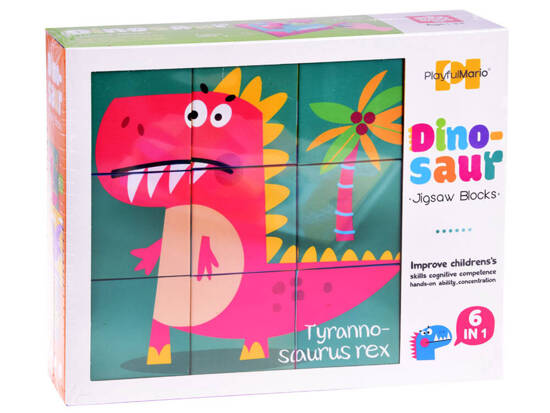 Large Blocks Dinosaurs puzzle 6 pictures ZA 4729