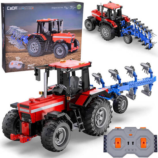 Large Set of 1675 blocks Tractor + plow Remote controlled 1:17 ZA5251