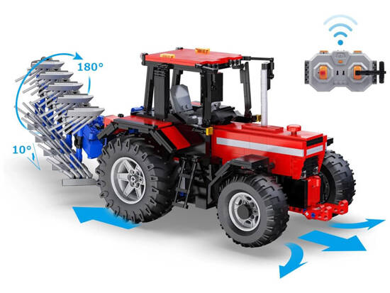 Large Set of 1675 blocks Tractor + plow Remote controlled 1:17 ZA5251