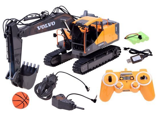 Large VOLVO 3in1 excavator Remote controlled Remote control 3 tips RC0495