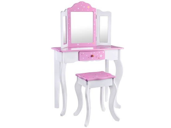Large, elegant wooden dressing table with a mirror ZA3718