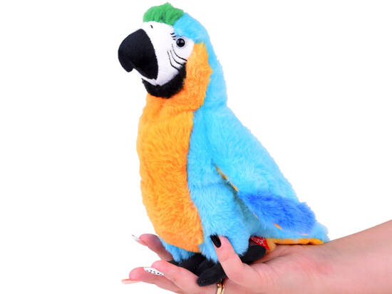 Large plush mascot parrot macaw blue 22cm 13747