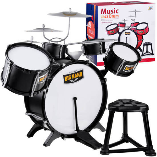 Large rock drums, drums, cymbals, sticks + chair IN0161 CY