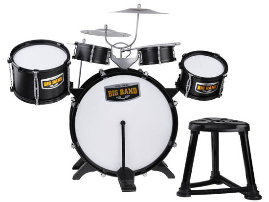 Large rock drums, drums, cymbals, sticks + chair IN0161 CY