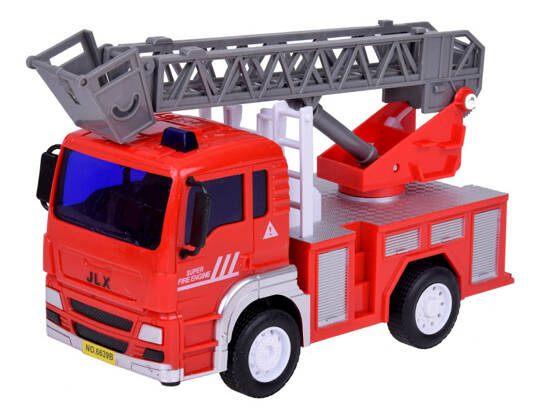 Large set Fire trucks with sound + Fire brigade helmet ZA5146