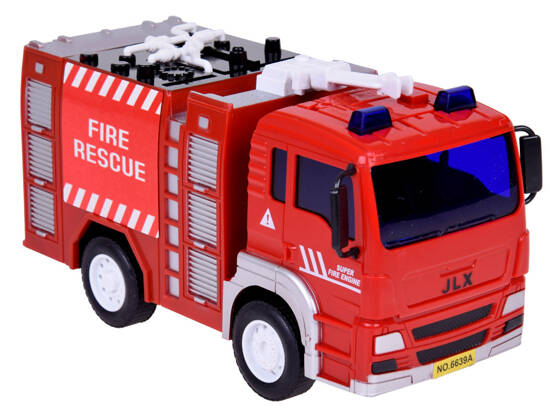 Large set Fire trucks with sound + Fire brigade helmet ZA5146